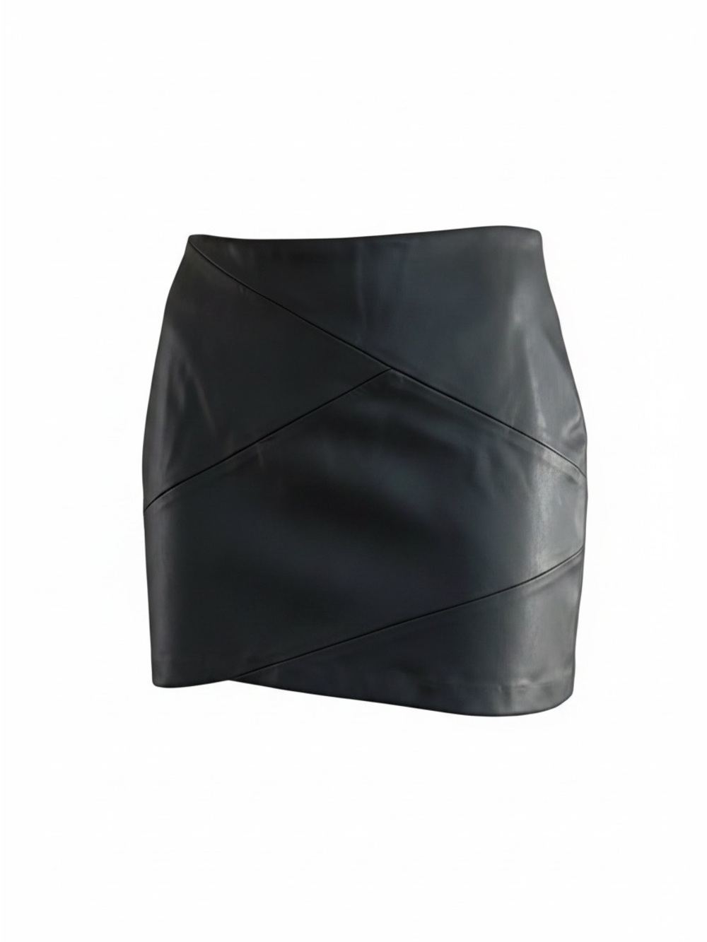 Zara Black Faux Leather Mini Skirt - Classic Women's Skirt